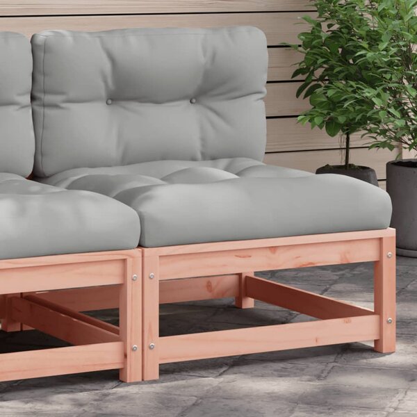 VidaXL Vrtna sofa bez naslona za ruke s jastucima od masivne duglazije