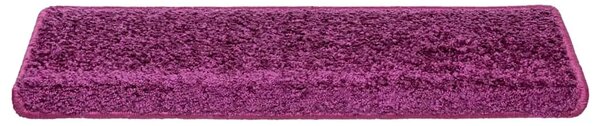 Prostirke za stepenice 10 kom 65x21x4 cm ljubičaste pravokutne rubove - Ljubičasta 65 x 21 x 4 cm 10 Ljubičasta