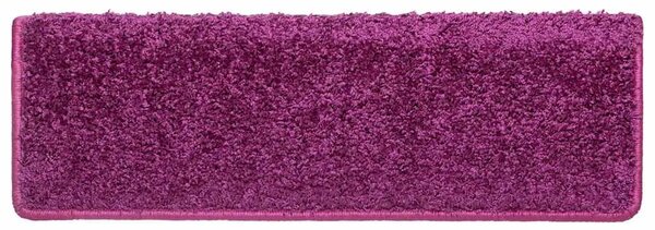 Prostirke za stepenice 10 kom 65x21x4 cm ljubičaste pravokutne rubove - Ljubičasta 65 x 21 x 4 cm 10 Ljubičasta