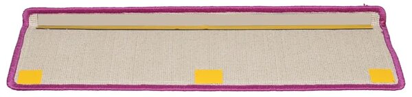 Prostirke za stepenice 10 kom 65x21x4 cm ljubičaste pravokutne rubove - Ljubičasta 65 x 21 x 4 cm 10 Ljubičasta