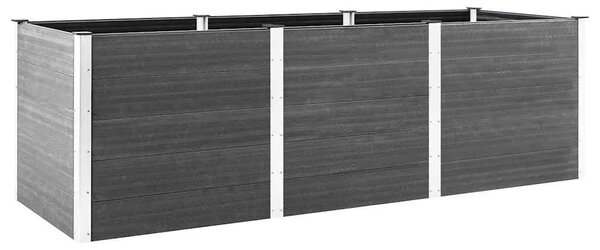 Povišena gredica - Vrtna gredica 300 x 100 x 91 cm WPC siva - Siva 300 x 100 x 91 cm 1 300 x 100 x 91 cm