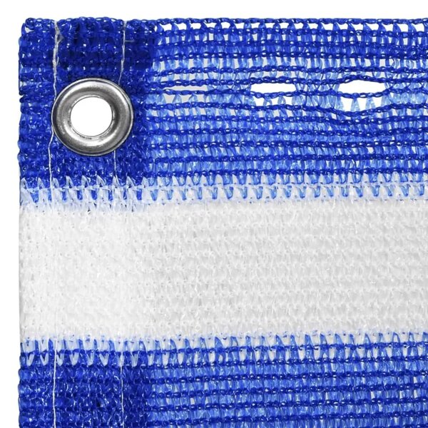 Balkonski zastor plavo-bijeli 90 x 300 cm HDPE - Plava i bijela 90 x 300 cm 1 Plava i bijela