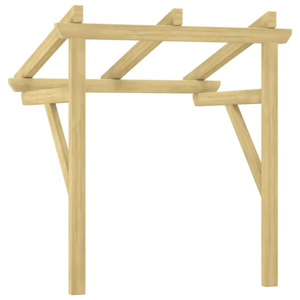 Nadstrešnica za vrata 100x100x80 cm od impregnirane borovine - 100 x 100 x 80 cm 1 100 x 100 x 80 cm