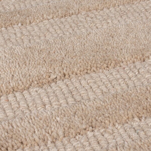 Bež ručno rađen vunen tepih 160x230 cm Zen Rectangles – Flair Rugs