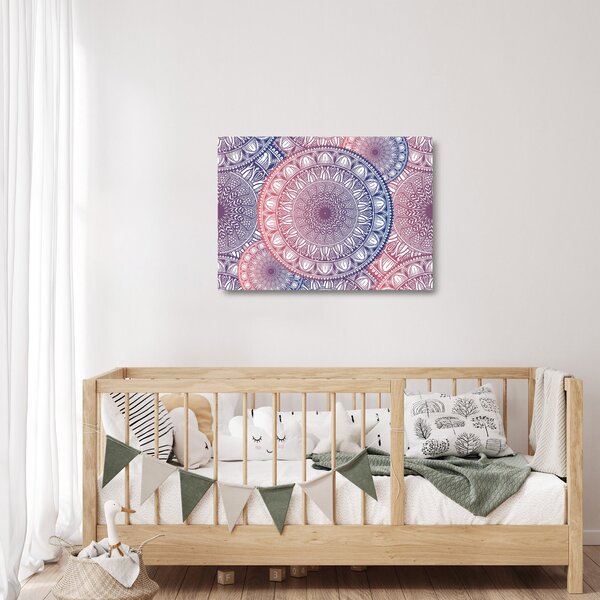 Staklena slika od mandale (70x50 cm)