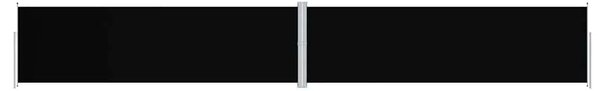 Uvlačiva bočna tenda crna 180 x 1200 cm - Crna 180 x 1200 cm 1 Crna