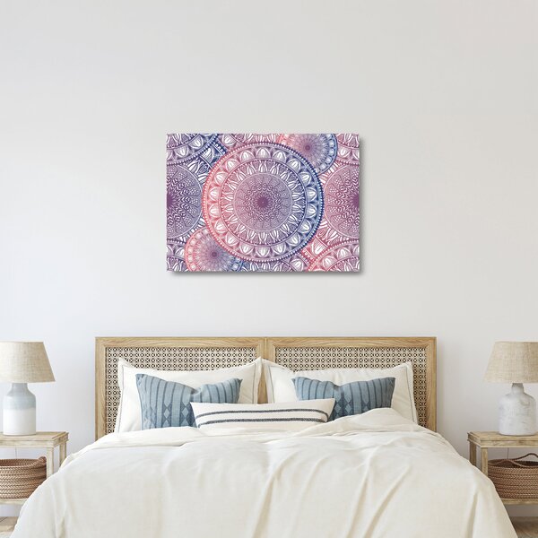 Staklena slika od mandale (70x50 cm)