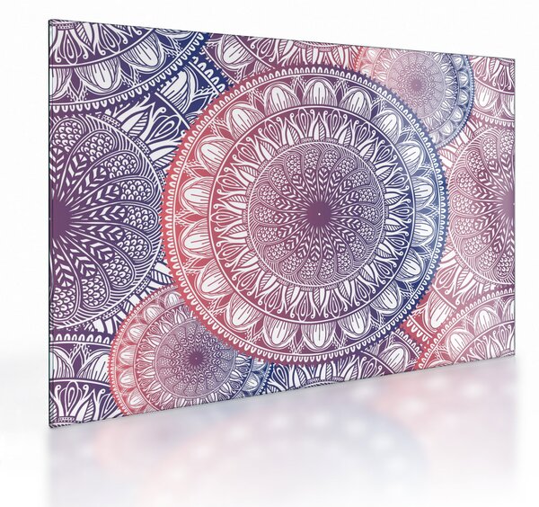 Staklena slika od mandale (70x50 cm)