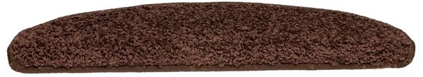 Prostirke za stepenice 10 kom 65x21x4 cm Smeđe poluokrugle velike - Smeđa 65 x 21 x 4 cm 10 Smeđa