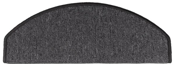 Prostirke za stepenice 10 kom 65x24x4 cm antracit poluokrugle velike - Antracit 65 x 24 x 4 cm 10 Antracit