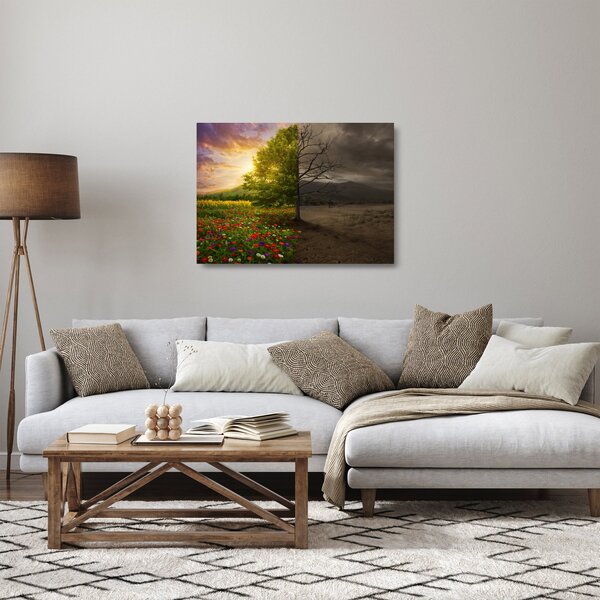 Staklena slika - Životni ciklus (70x50 cm)