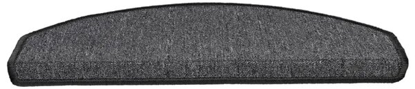 Prostirke za stepenice 10 kom 65x24x4 cm antracit poluokrugle velike - Antracit 65 x 24 x 4 cm 10 Antracit