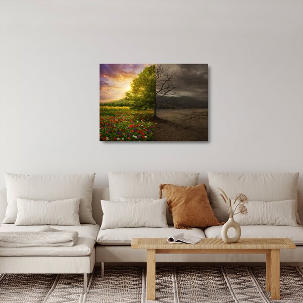 Staklena slika - Životni ciklus (70x50 cm)