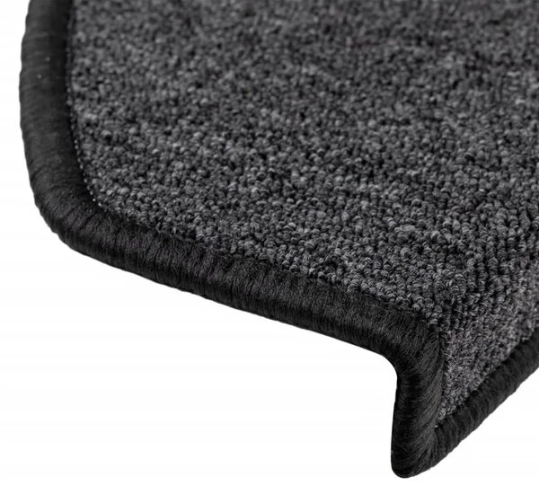 Prostirke za stepenice 10 kom 65x24x4 cm antracit poluokrugle velike - Antracit 65 x 24 x 4 cm 10 Antracit
