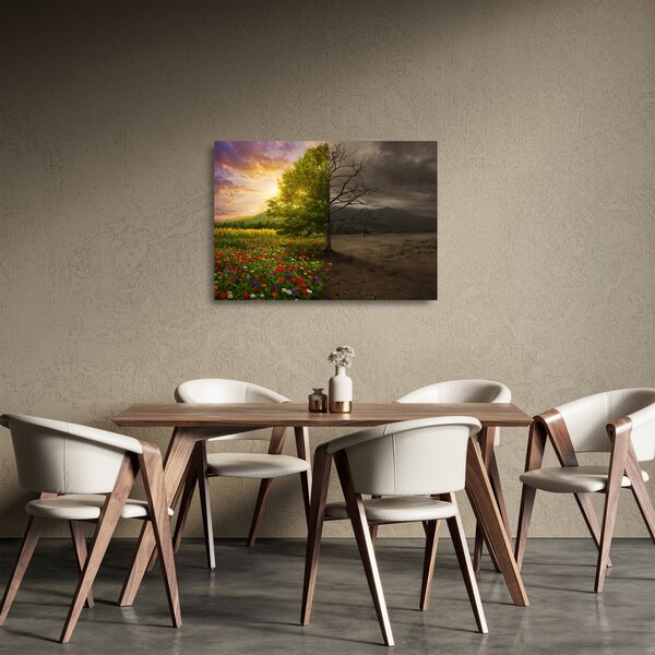 Staklena slika - Životni ciklus (70x50 cm)