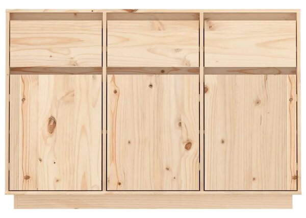 Komoda 111 x 36 x 75 cm od masivne borovine - Prirodna 1 Prirodna