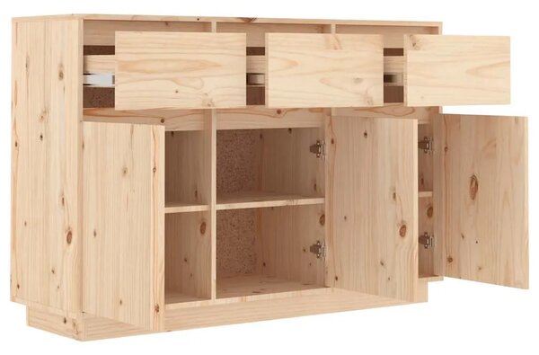 Komoda 111 x 36 x 75 cm od masivne borovine - Prirodna 1 Prirodna