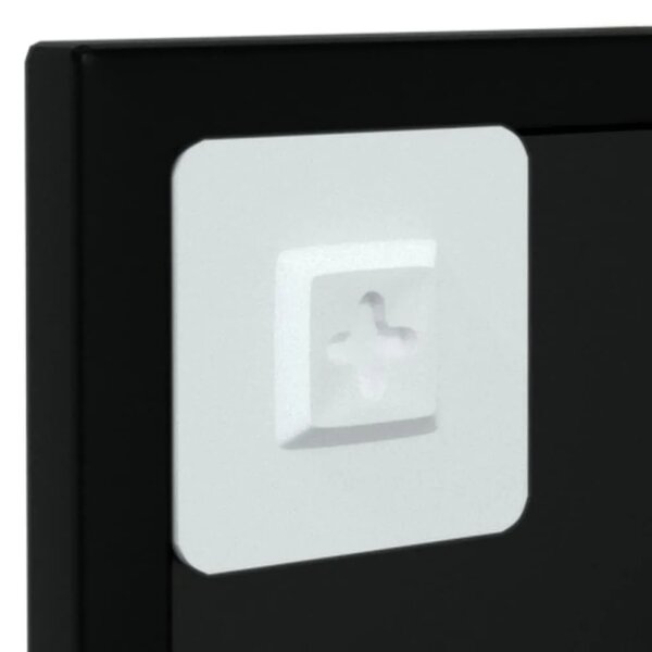 Zidno ogledalo crno 100 x 40 cm metalno - 100 x 40 cm 1 100 x 40 cm