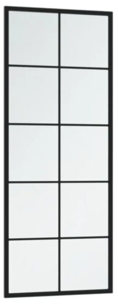 Zidno ogledalo crno 100 x 40 cm metalno - 100 x 40 cm 1 100 x 40 cm