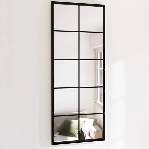 Zidno ogledalo crno 100 x 40 cm metalno - 100 x 40 cm 1 100 x 40 cm