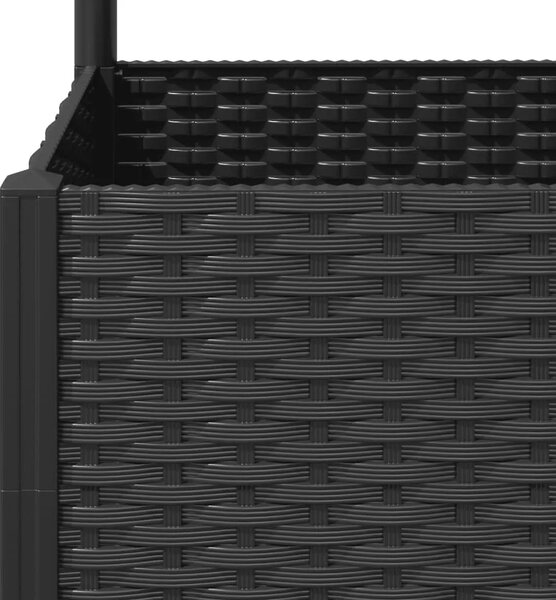 Vrtna žardinjera s rešetkom crna 80x40x136 cm PP - Crna 80 x 40 x 136 cm 1 Crna