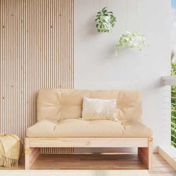 VidaXL Srednja vrtna sofa 120 x 80 cm od masivne borovine