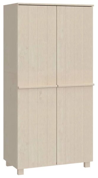 Ormar HAMAR boja meda 89 x 50 x 180 cm od masivne borovine - Smeđa 1 1 Smeđa
