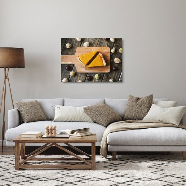 Staklena slika - Pita od bundeve (70x50 cm)