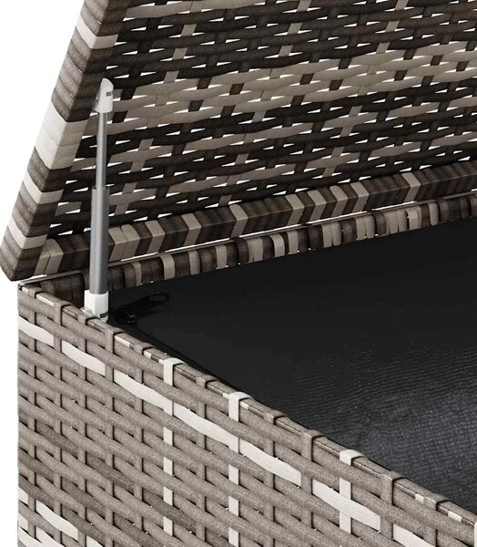 Kutija za vrtne jastuke od PE ratana 100 x 49 x 103 5 cm siva - Siva 100 x 49 x 103.5 cm Siva 100 x 49 x 103.5 cm