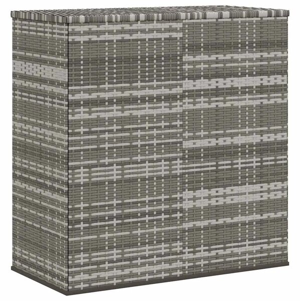 Kutija za vrtne jastuke od PE ratana 100 x 49 x 103 5 cm siva - Siva 100 x 49 x 103.5 cm Siva 100 x 49 x 103.5 cm