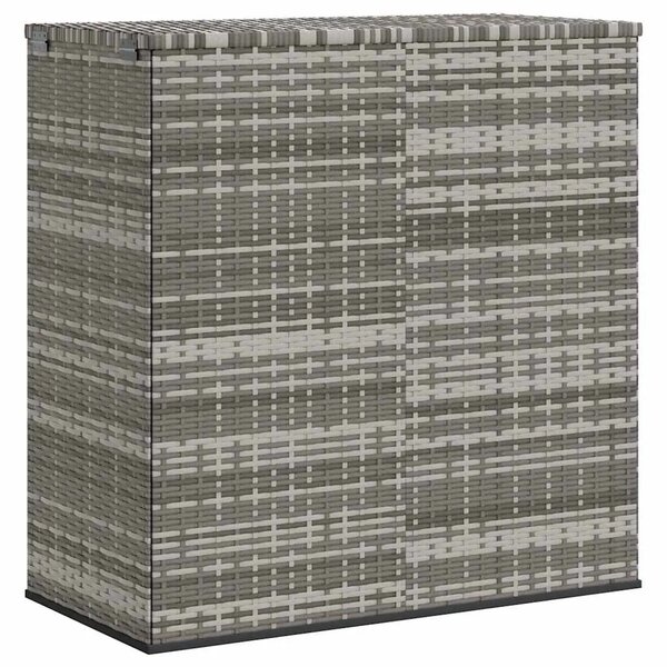 Kutija za vrtne jastuke od PE ratana 100 x 49 x 103 5 cm siva - Siva 100 x 49 x 103.5 cm Siva 100 x 49 x 103.5 cm