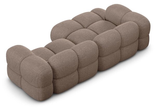 Smeđa kutna garnitura (s lijevim kutom/s ležaljkom) Loretto – Cosmopolitan Design