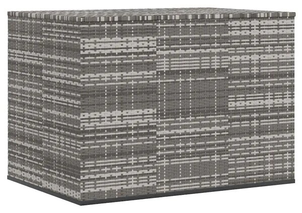 Kutija za vrtne jastuke od PE ratana 145 x 100 x 103 cm siva - Siva 145 x 100 x 103 cm Siva 145 x 100 x 103 cm