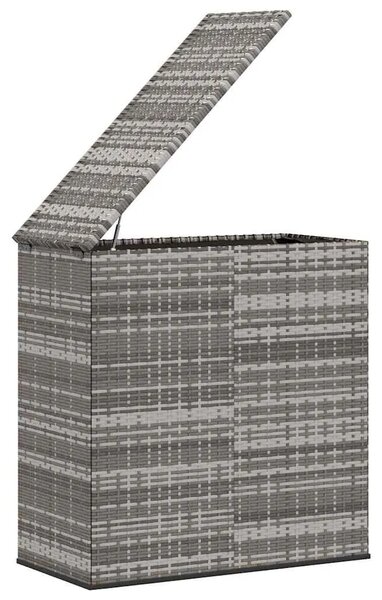 Kutija za vrtne jastuke od PE ratana 100 x 49 x 103 5 cm siva - Siva 100 x 49 x 103.5 cm Siva 100 x 49 x 103.5 cm