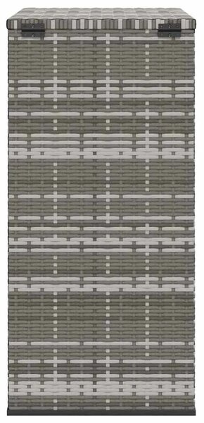 Kutija za vrtne jastuke od PE ratana 100 x 49 x 103 5 cm siva - Siva 100 x 49 x 103.5 cm Siva 100 x 49 x 103.5 cm