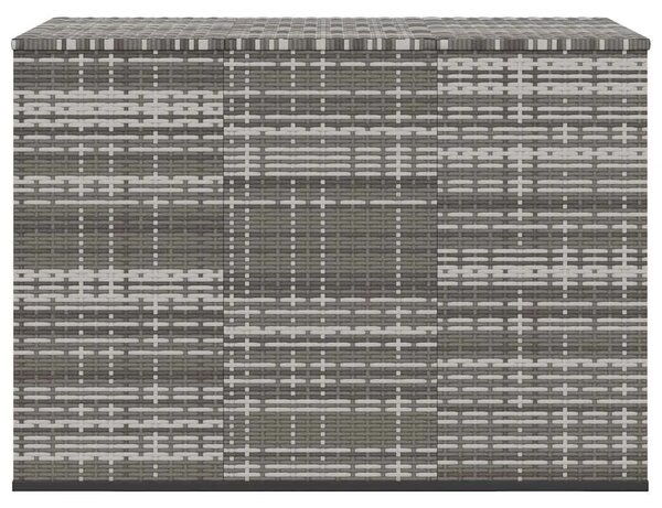 Kutija za vrtne jastuke od PE ratana 145 x 100 x 103 cm siva - Siva 145 x 100 x 103 cm Siva 145 x 100 x 103 cm