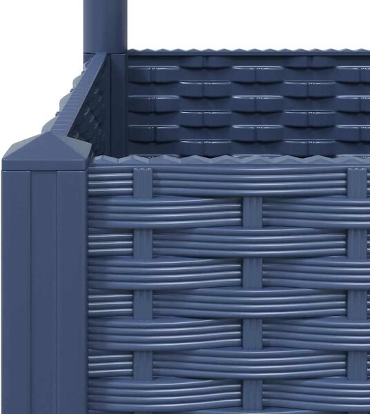 Vrtna žardinjera s rešetkom plavo-siva 80x40x136 cm PP - Plavo-siva 80 x 40 x 136 cm 1 Plavo-siva