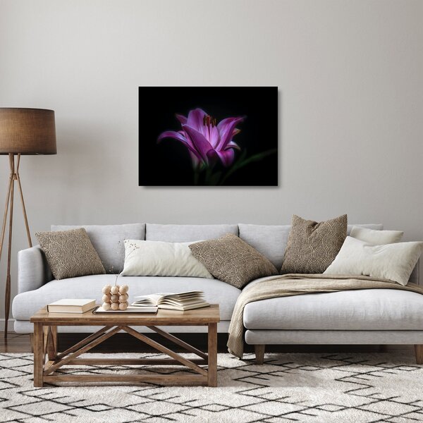 Staklena slika ljiljana (70x50 cm)