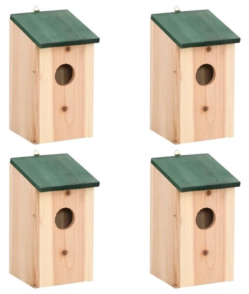 Kućice za ptice 4 kom drvene 12 x 12 x 22 cm - 4 4