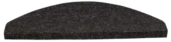 Ljepljivi tepisi za stepenice 15 kom 56x17x3 cm crni - Crna 56 x 17 x 3 cm 15 Crna