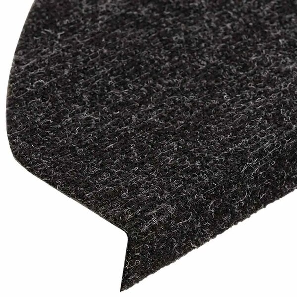 Ljepljivi tepisi za stepenice 15 kom 56x17x3 cm crni - Crna 56 x 17 x 3 cm 15 Crna