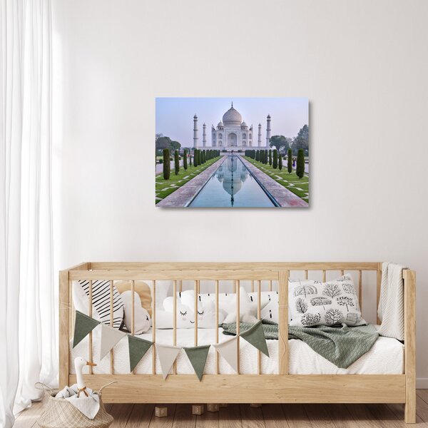 Staklena slika - Taj Mahal pri izlasku sunca (70x50 cm)