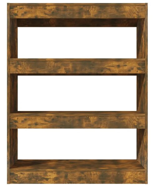 Ormarić za knjige / pregrada dimljeni hrast 80x30x103 cm drveni - Dimljeni hrast 1 Dimljeni hrast