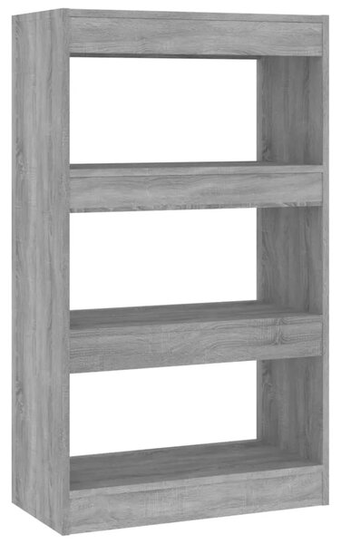 Ormarić za knjige / pregrada sivi hrast 60 x 30 x 103 cm drveni - Sivi hrast sonoma 1 Sivi hrast sonoma