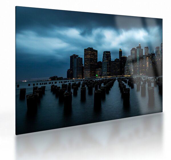 Staklena slika - Pogled na nebodere u New Yorku (70x50 cm)