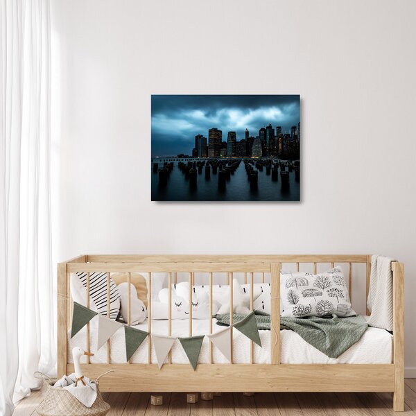 Staklena slika - Pogled na nebodere u New Yorku (70x50 cm)