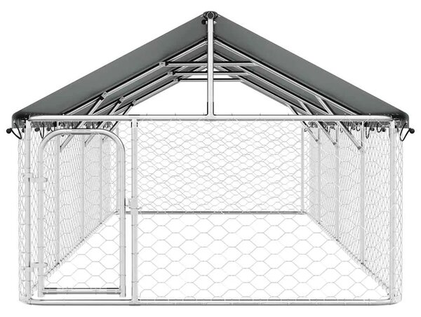 Vanjski kavez za pse s krovom 400 x 200 x 150 cm - 400 x 200 x 150 cm 1 400 x 200 x 150 cm