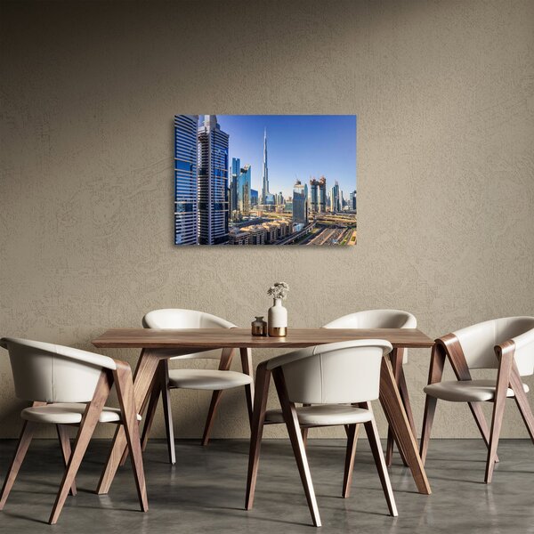 Staklena slika - Jutro u Dubaiju (70x50 cm)