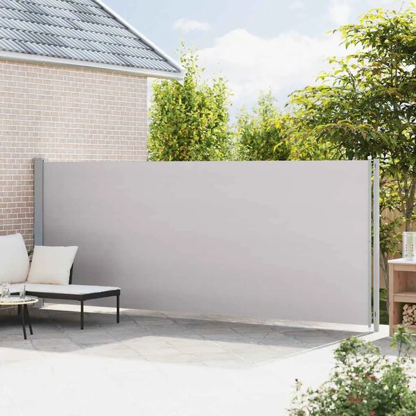 Uvlačiva bočna tenda za terasu 180 x 614 cm siva - Siva 180 x 600 cm 1 Siva