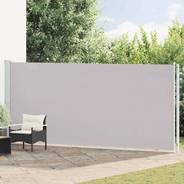 Uvlačiva bočna tenda za terasu 180 x 614 cm siva - Siva 180 x 600 cm 1 Siva